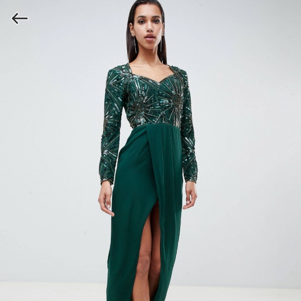 Virgos Lounge ASOS Gorgeous Green Dress